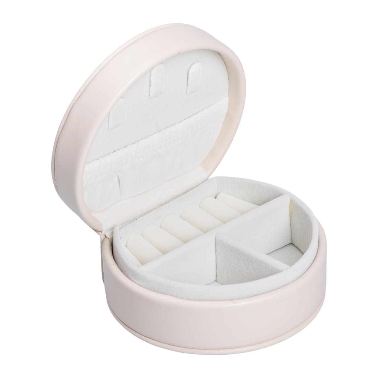 Скринька для прикрас з еко шкіри 10×9×4.5 см органайзер для ювелірних виробів