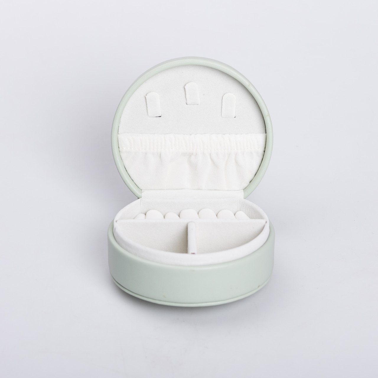 Скринька для прикрас з еко шкіри 10×9×4.5 см органайзер для ювелірних виробів