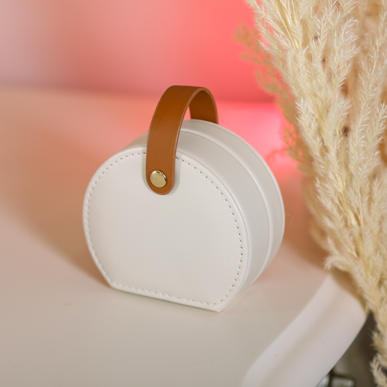 Скринька для прикрас з еко шкіри 10×9×4.5 см органайзер для ювелірних виробів