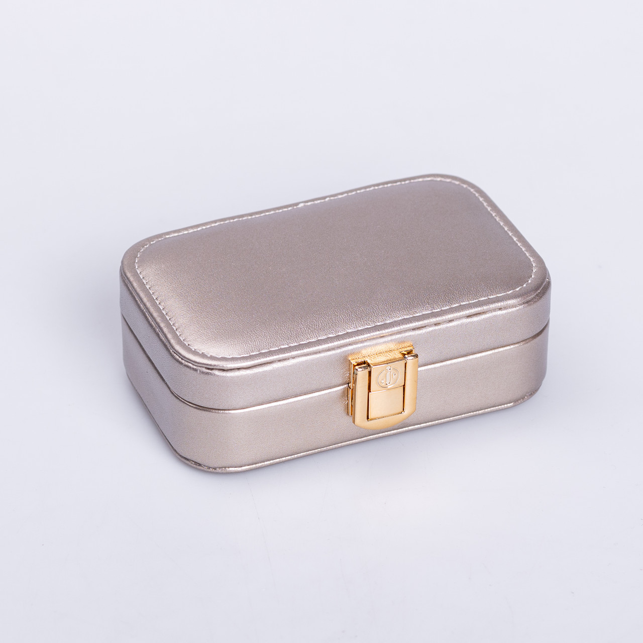 Скринька для прикрас з еко шкіри 12×7.5×4 см із застібкою органайзер для ювелірних виробів