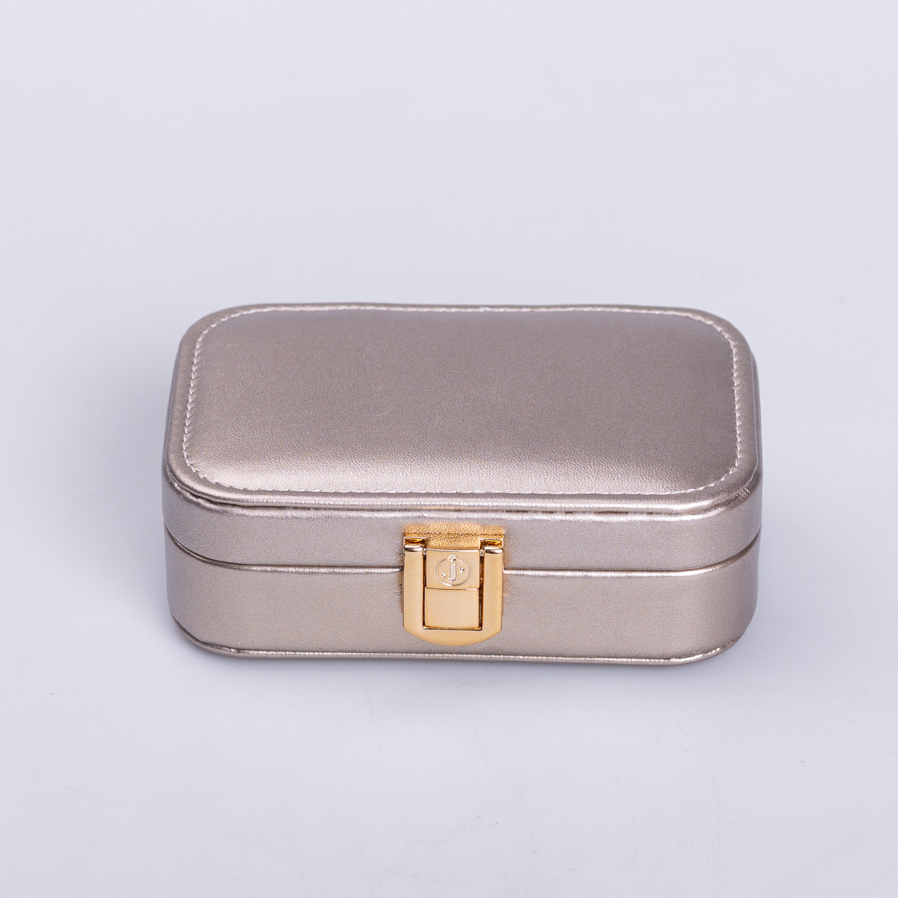 Скринька для прикрас з еко шкіри 12×7.5×4 см із застібкою органайзер для ювелірних виробів