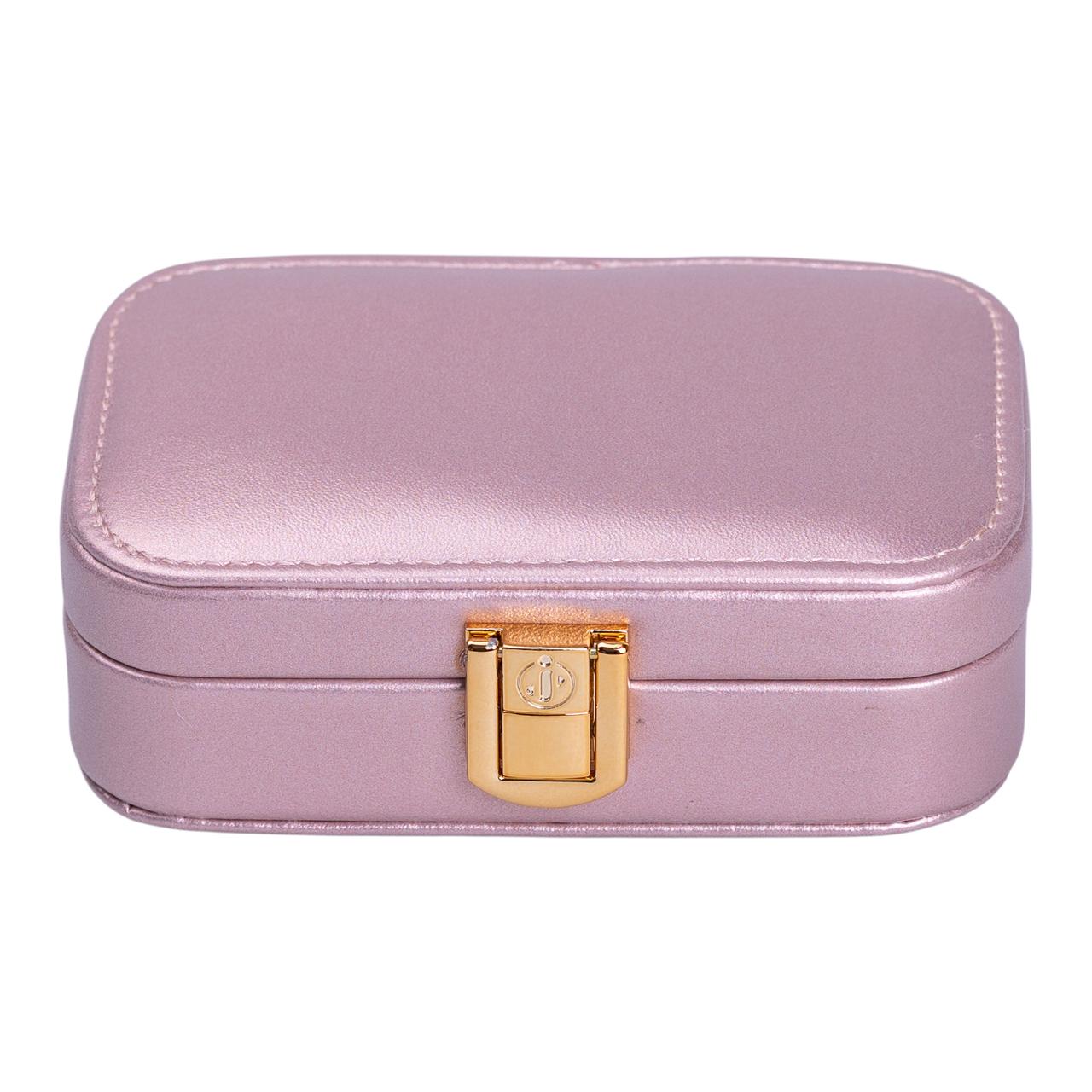 Скринька для прикрас з еко шкіри 15×10×5 см із дзеркалом органайзер для ювелірних виробів