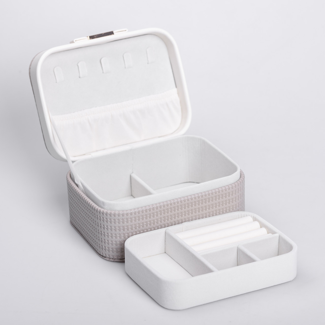 Скринька для прикрас з еко шкіри 15.5×11.5×8.5 органайзер для ювелірних виробів