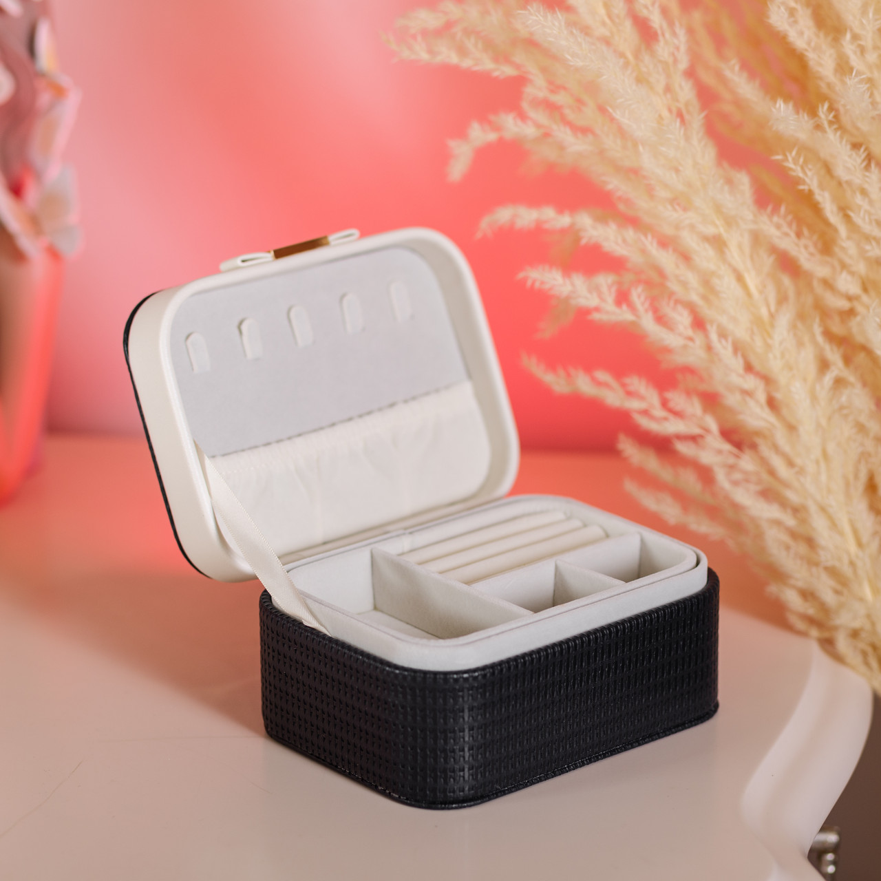 Скринька для прикрас з еко шкіри 15.5×11.5×8.5 органайзер для ювелірних виробів