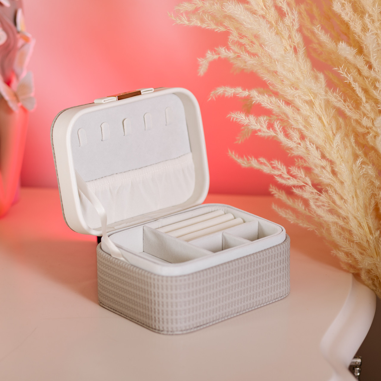 Скринька для прикрас з еко шкіри 15.5×11.5×8.5 органайзер для ювелірних виробів