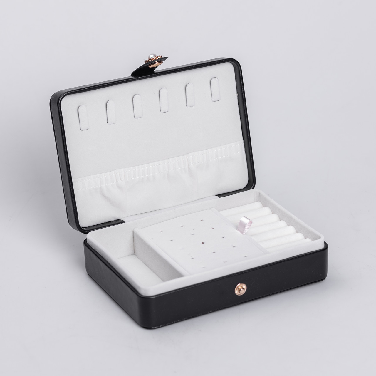Скринька для прикрас з еко шкіри 16×11×4.7 см органайзер для ювелірних виробів