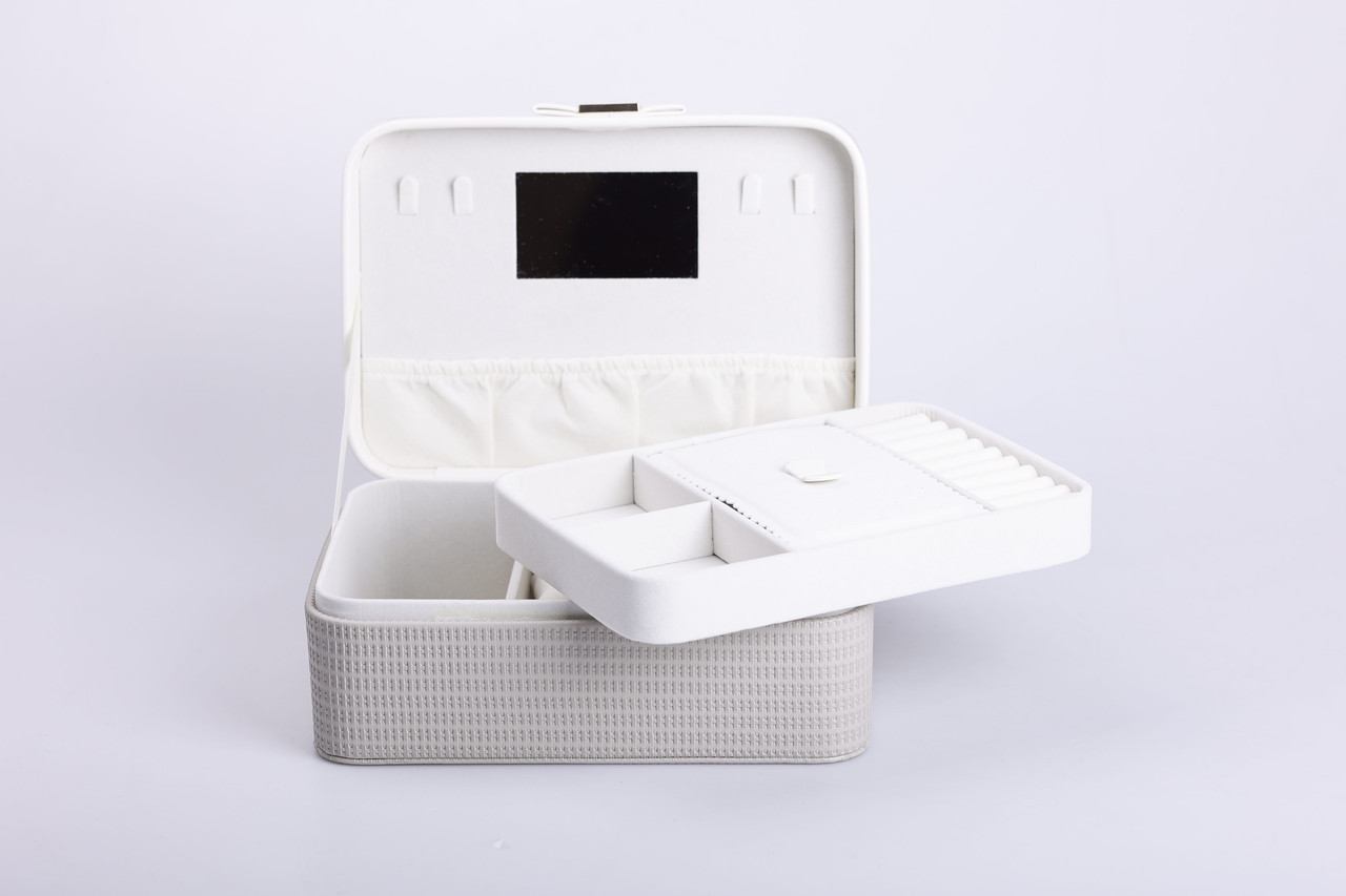 Скринька для прикрас із еко шкіри 24.5×17×10 органайзер для ювелірних виробів