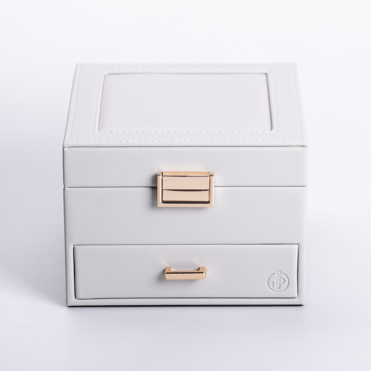 Скринька для прикрас з еко шкіри 2 яруси органайзер для ювелірних виробів