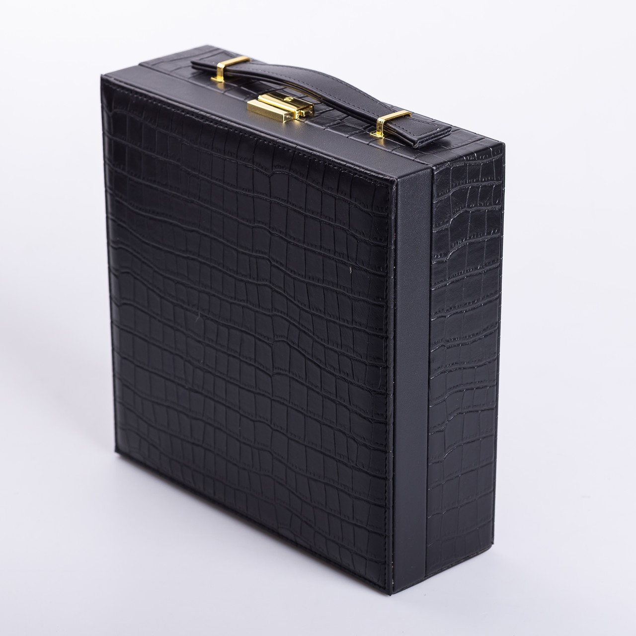 Скринька для прикрас з еко шкіри 2 яруси органайзер для ювелірних виробів