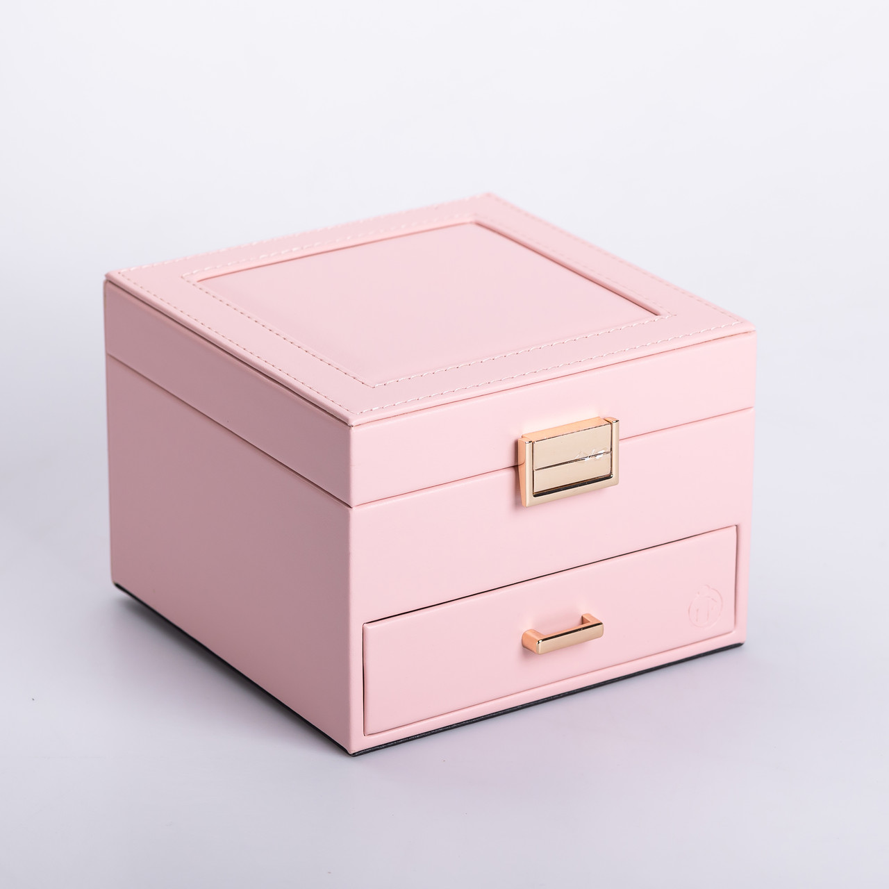 Скринька для прикрас з еко шкіри 2 яруси органайзер для ювелірних виробів