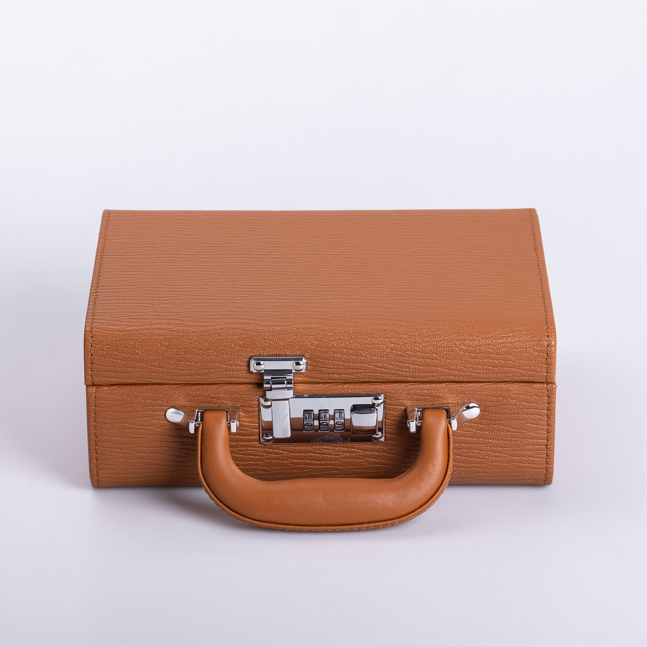 Скринька для прикрас з еко шкіри 2 яруси з кодовим замком органайзер для ювелірних виробів