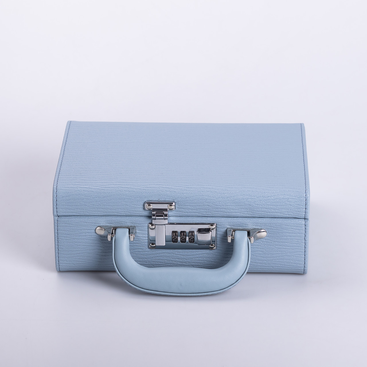 Скринька для прикрас з еко шкіри 2 яруси з кодовим замком органайзер для ювелірних виробів