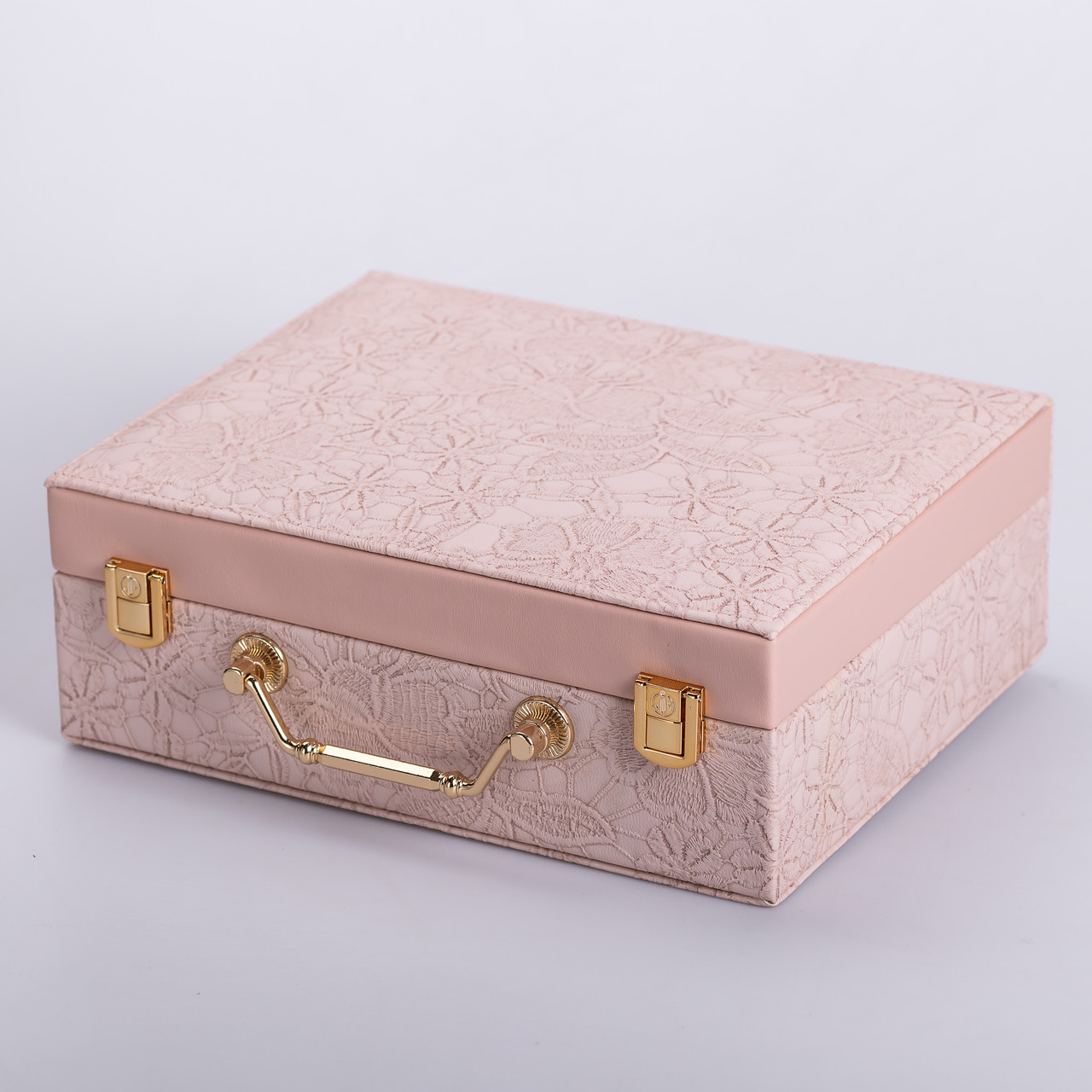 Скринька для прикрас з еко шкіри 2 яруси із дзеркалом органайзер для ювелірних виробів