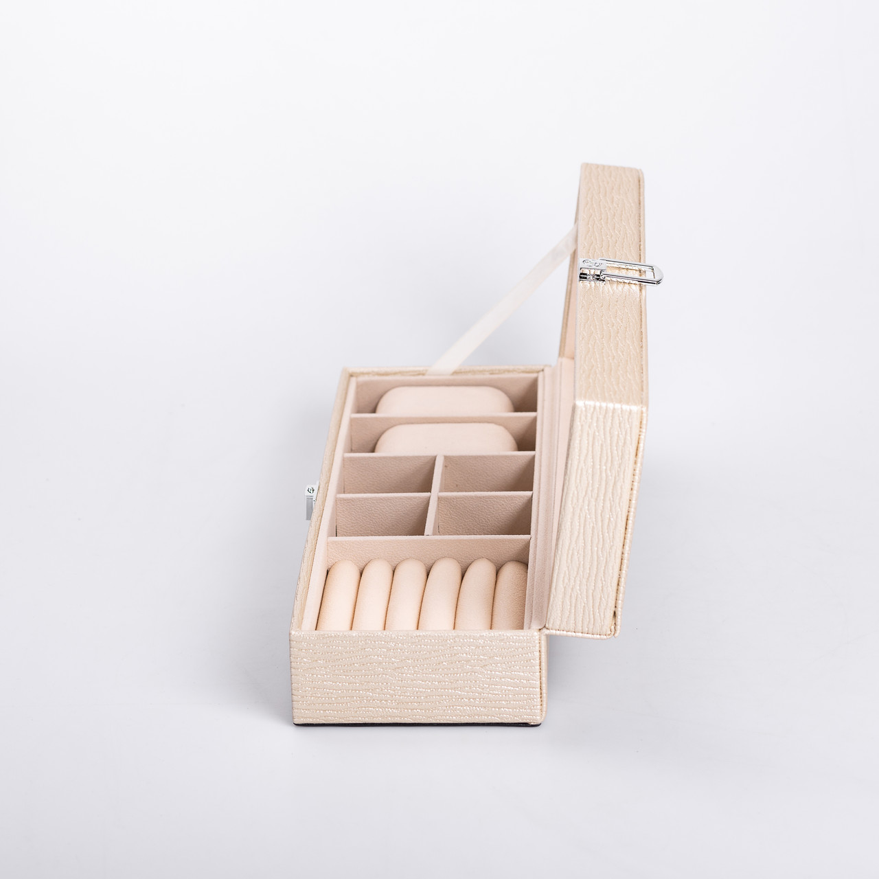 Скринька для прикрас із еко шкіри 31×11×8 см органайзер для ювелірних виробів