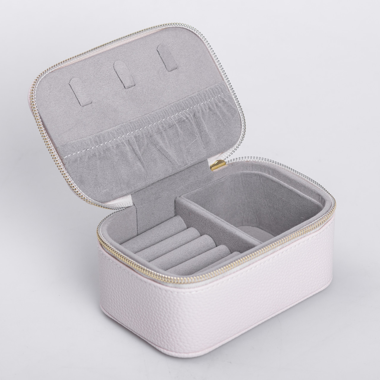 Скринька для прикрас з еко шкіри на блискавці міні органайзер для ювелірних виробів