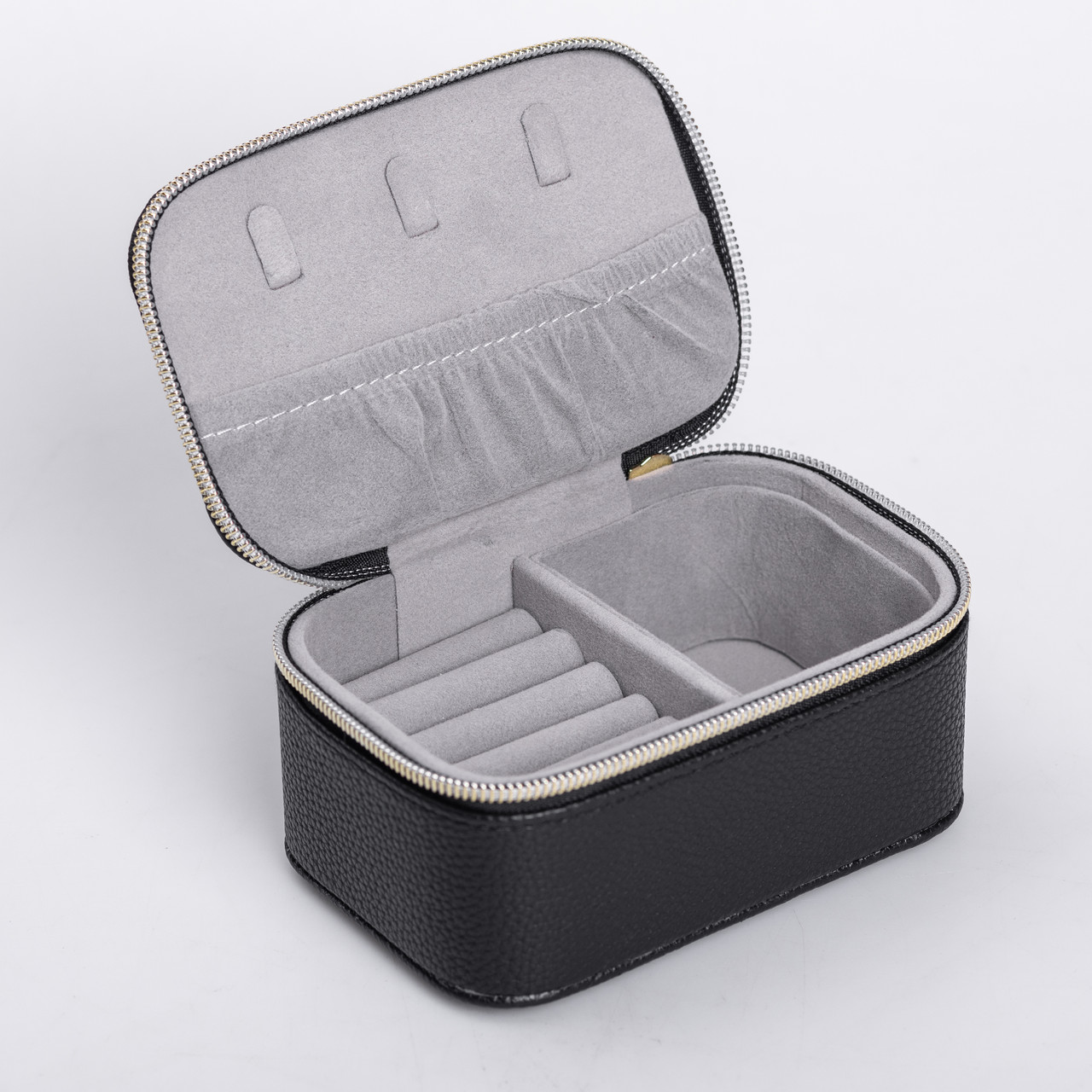 Скринька для прикрас з еко шкіри на блискавці міні органайзер для ювелірних виробів
