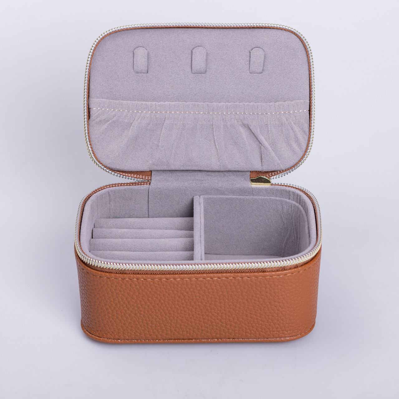 Скринька для прикрас з еко шкіри на блискавці міні органайзер для ювелірних виробів