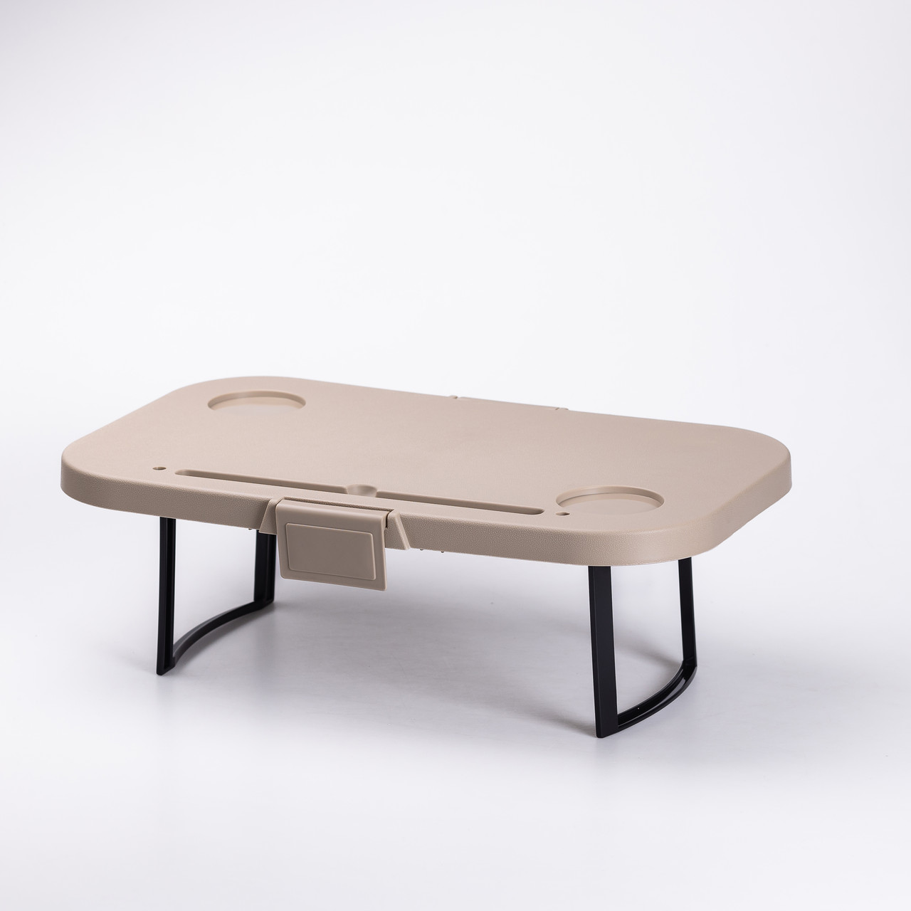 Складний кошик для пікніка з кришкою-столиком 44.8х26х14 см Бежевий