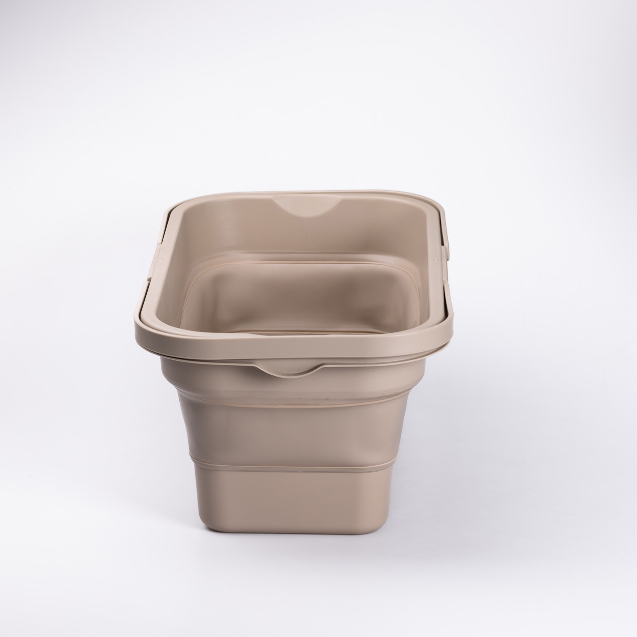 Складний кошик для пікніка з кришкою-столиком 44.8х26х14 см Бежевий