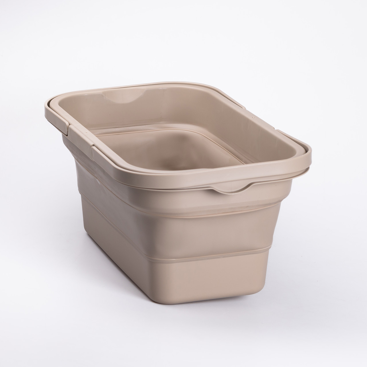 Складний кошик для пікніка з кришкою-столиком 44.8х26х14 см Бежевий