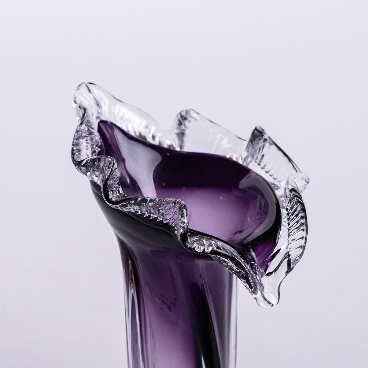 Ваза для квітів 20 см декоративна ваза для букета 110 мл Фіолетова