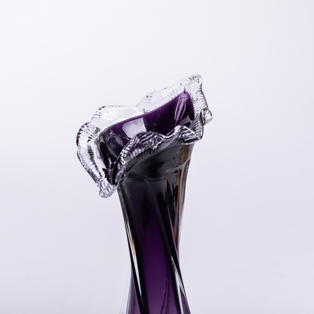 Ваза для квітів 31.5 см декоративна ваза для букета 300 мл Фіолетова