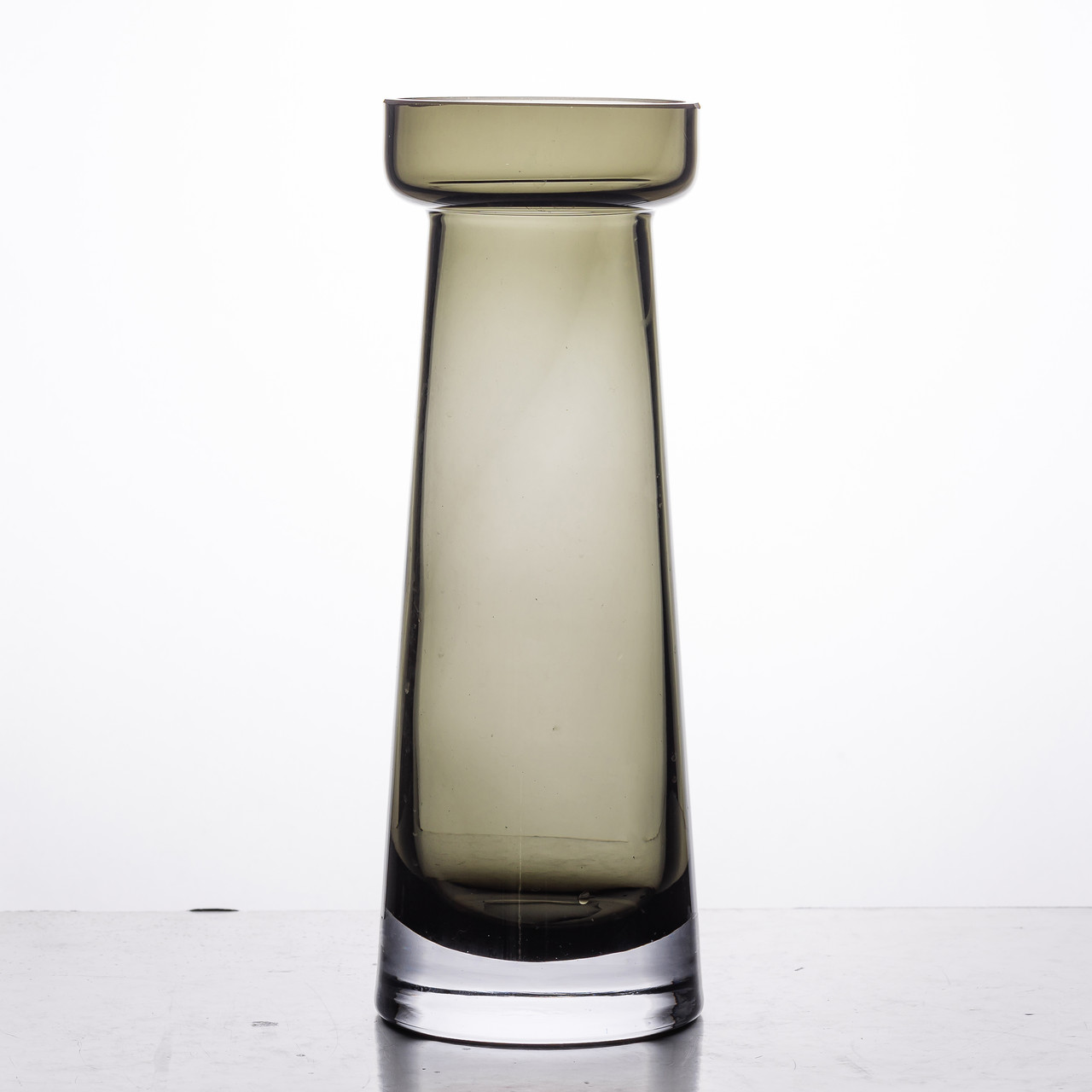 Ваза циліндр для квітів 25.5 см Т-подібна скляна ваза 800 мл Чорна Т-подібна скляна ваза 800 мл