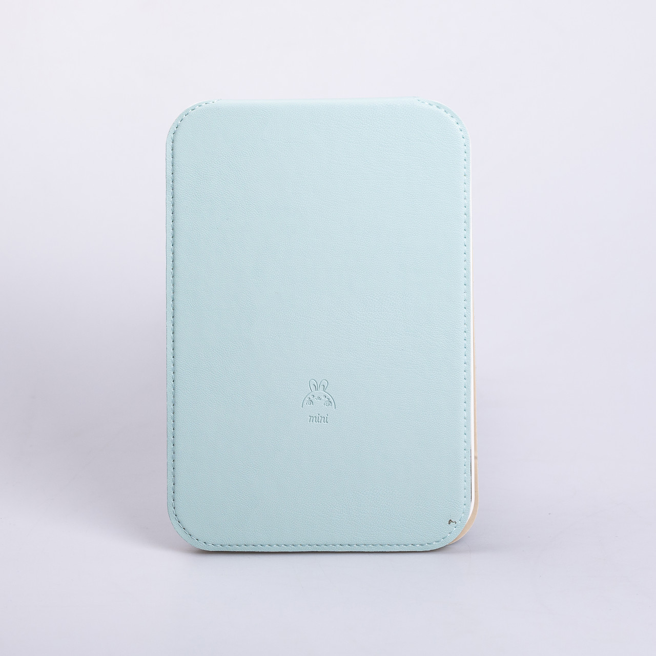 Дзеркало з лед підсвічуванням настільне складне 19.5х13.5 см косметичне для макіяжу Зелене