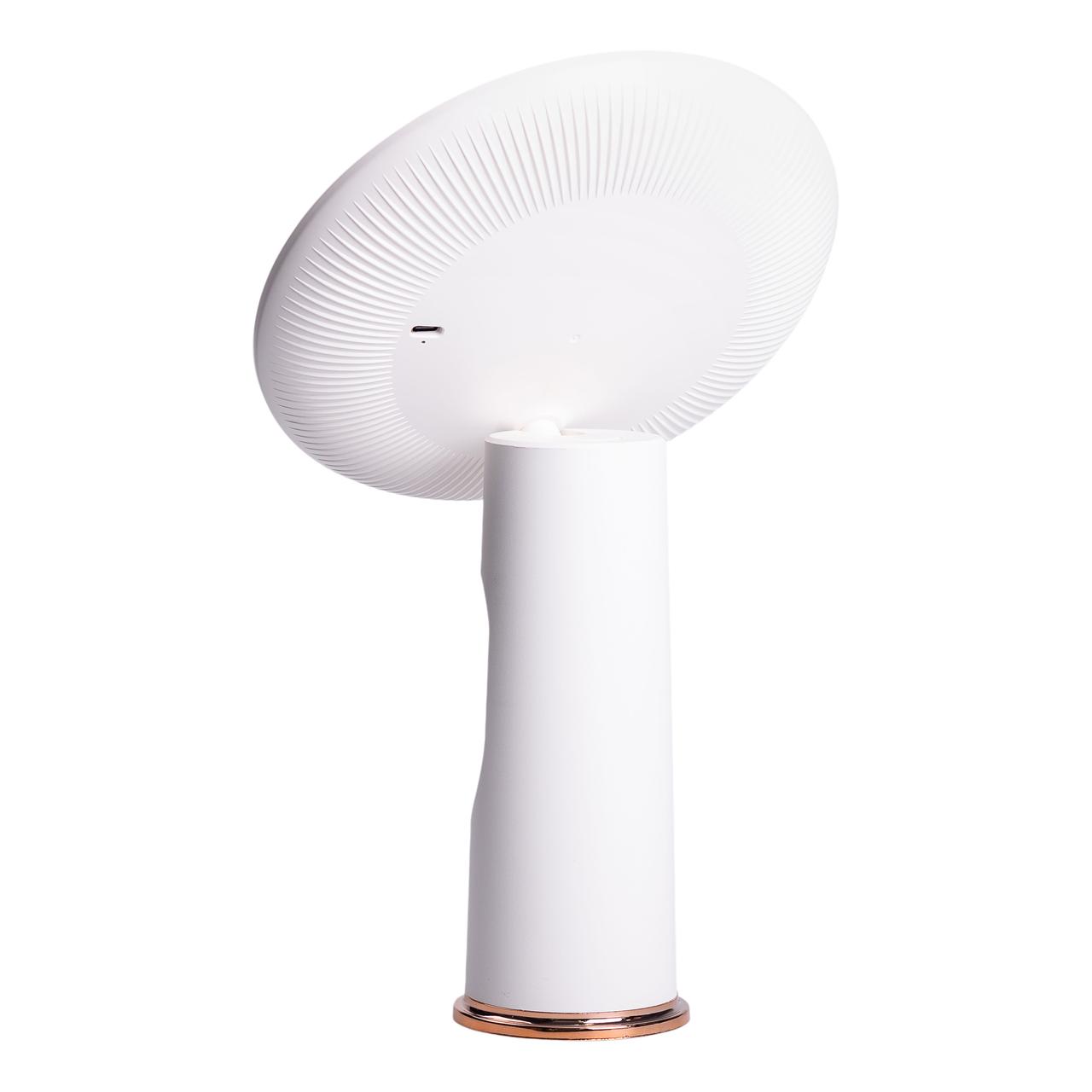 Дзеркало з підсвічуванням настільне косметичне кругле 18.5х10х29 см дзеркало з лед підсвічуванням USB для макіяжу Біле