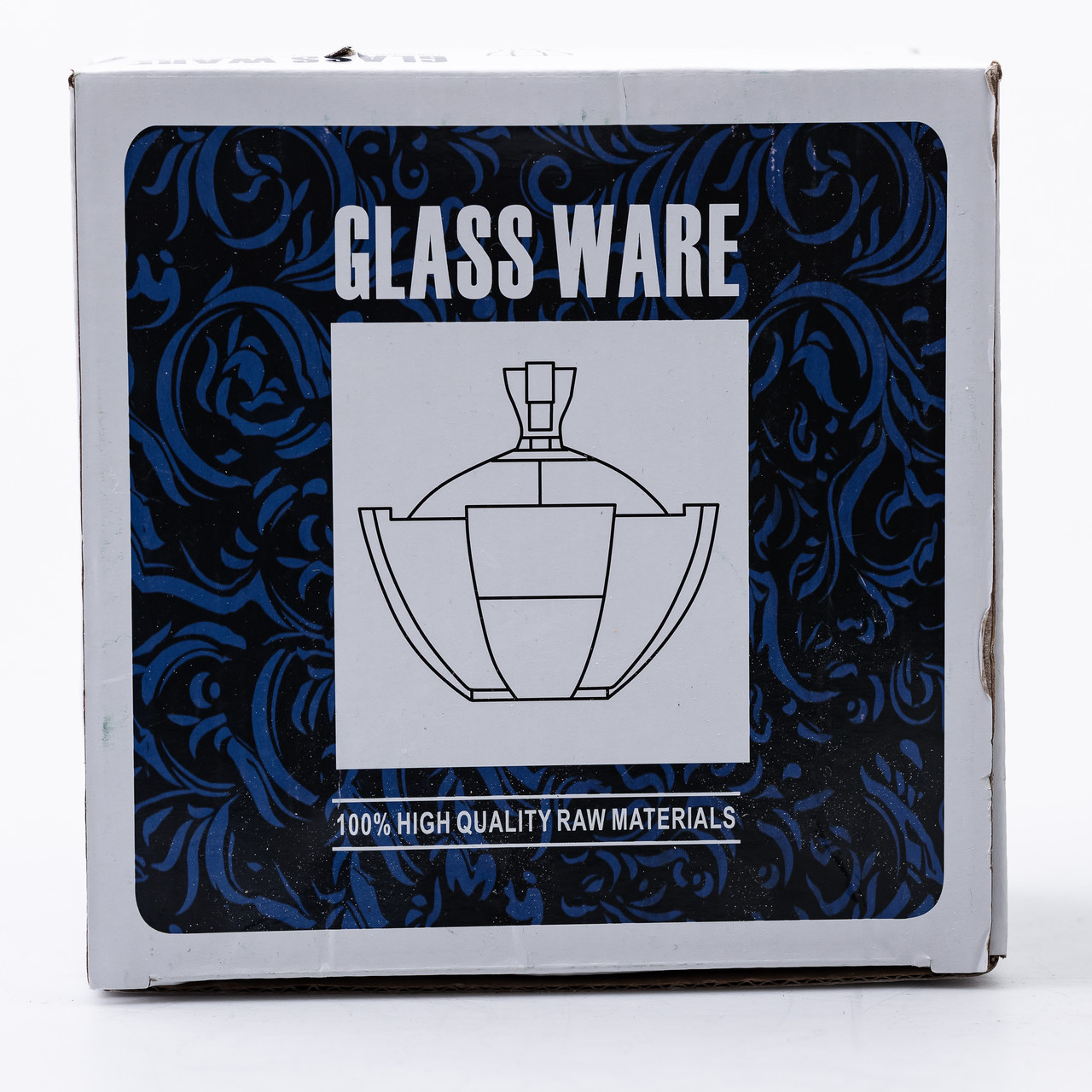 Цукорниця з кришкою Ø 15 см ваза цукорниця кругла скляна