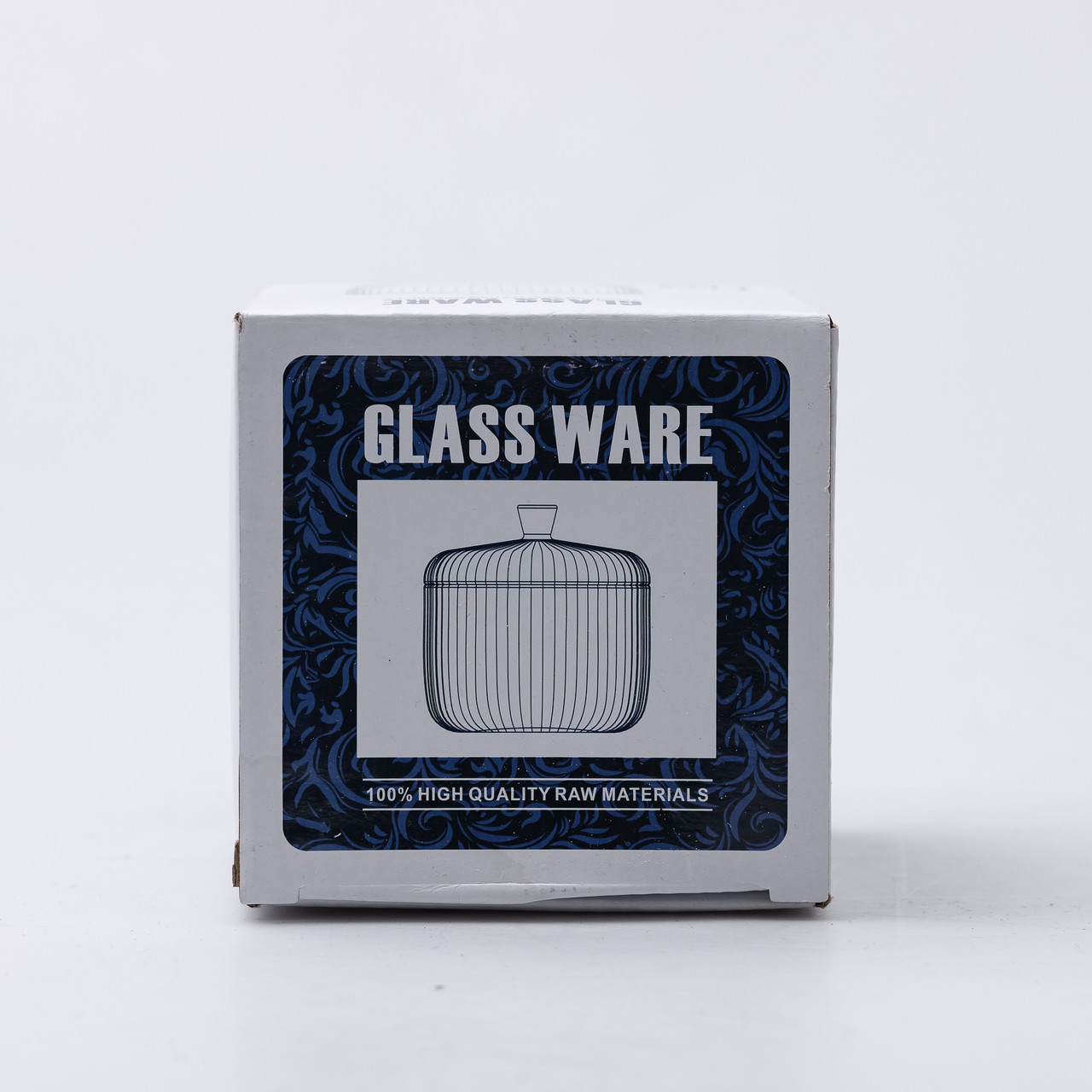 Цукерниця з кришкою Ø 9 см ваза цукерниця кругла скляна