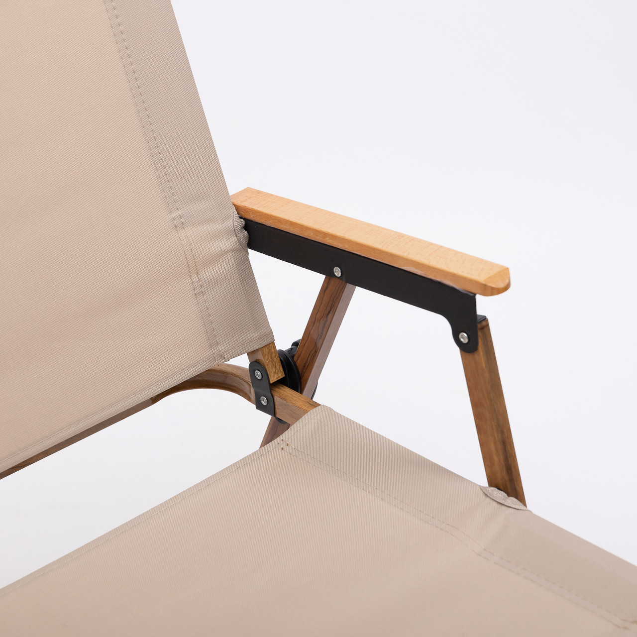 Крісло розкладне туристичне 52×53×77 см крісло складне для кемпінгу на природу Бежеве