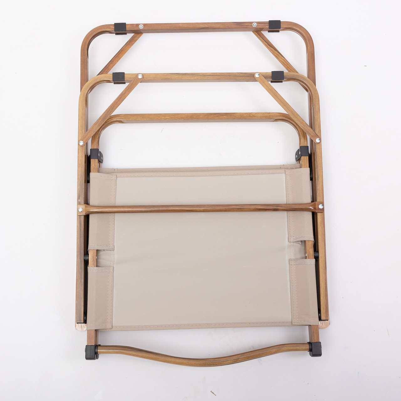 Крісло розкладне туристичне 52×53×77 см крісло складне для кемпінгу на природу Бежеве