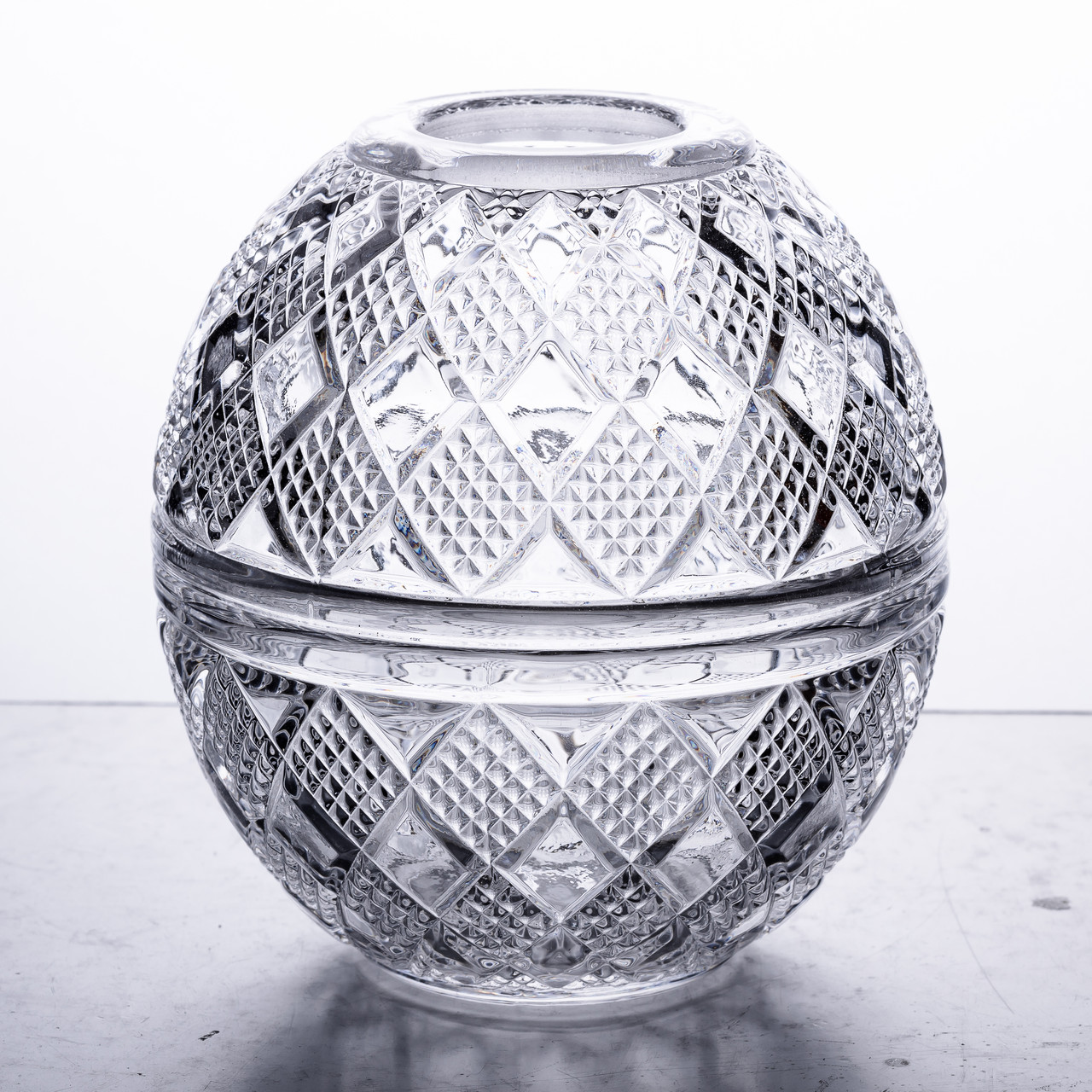 Серветниця на стіл кухонна Ø15 см серветниця скляна кругла кругла у формі яйця