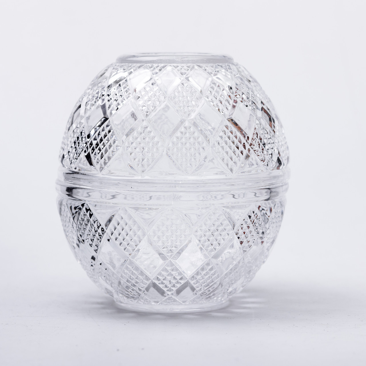 Серветниця на стіл кухонна Ø15 см серветниця скляна кругла кругла у формі яйця