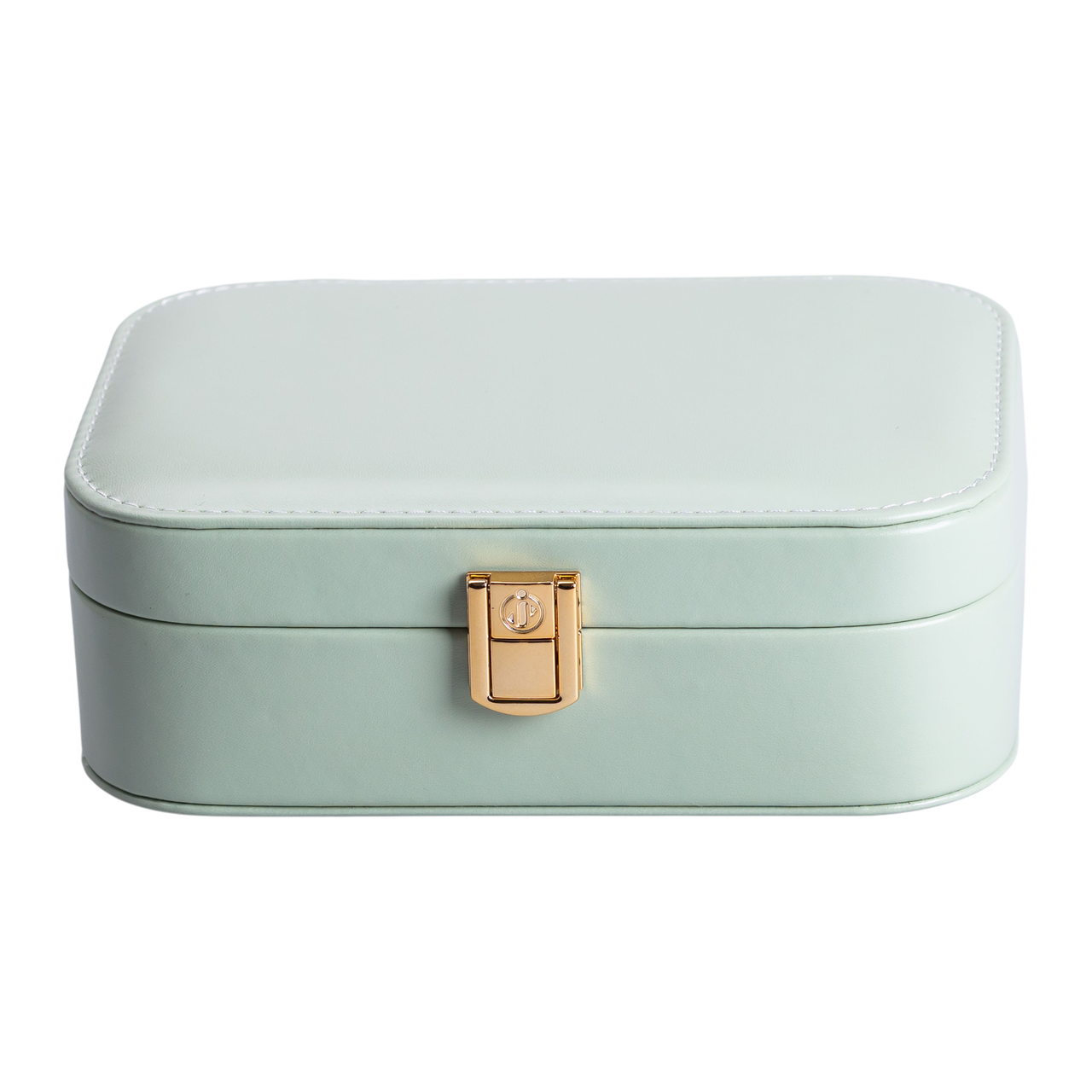 Скринька для прикрас з еко шкіри 20×14×7 см із дзеркалом органайзер для ювелірних виробів Зелена