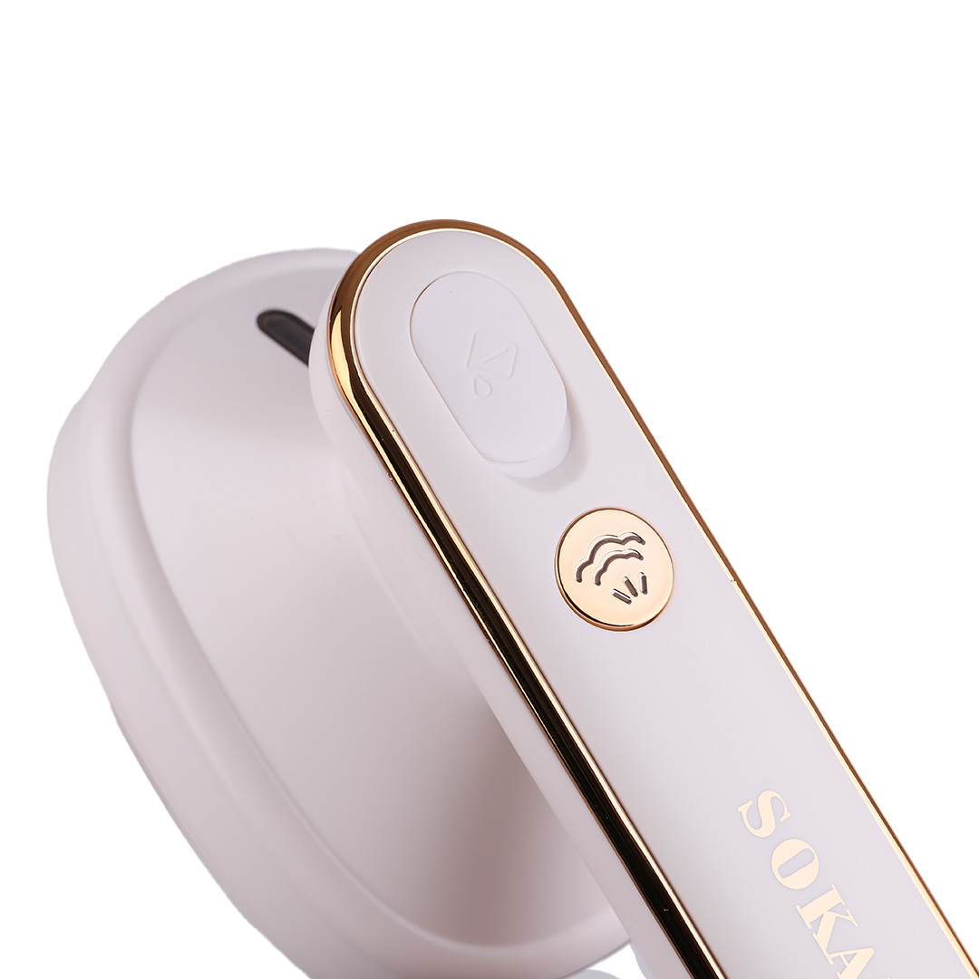 Дорожня праска з парогенератором професійна 1200 Вт паровідпарювач для одягу та штор Біла Sokany