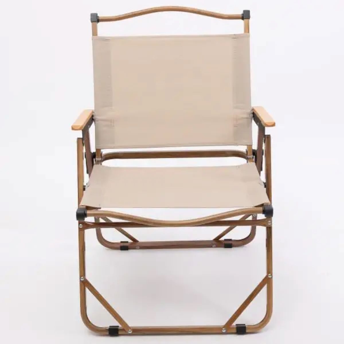 Крісло розкладне туристичне 52×53×77 см крісло складне для кемпінгу на природу Бежеве
