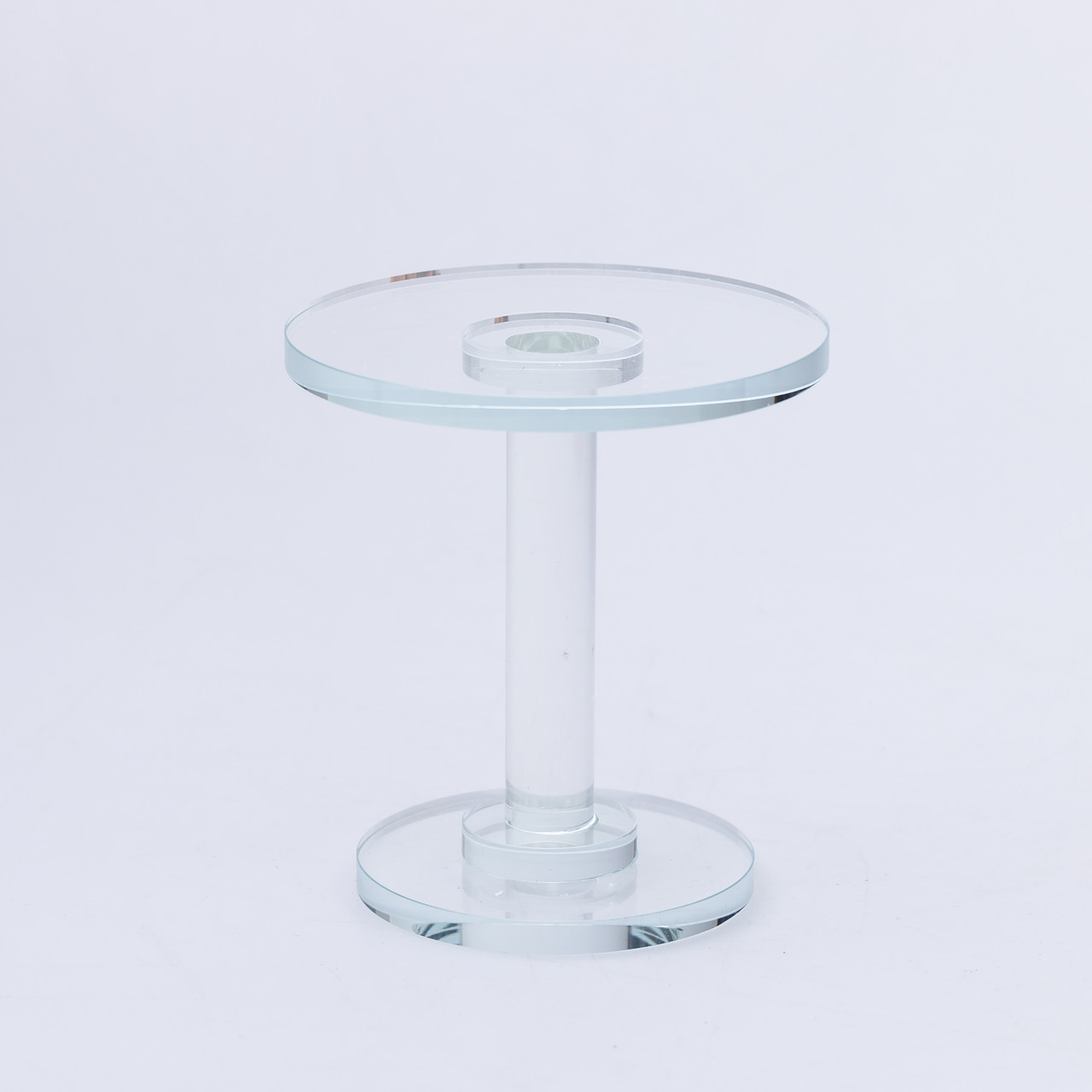 Тортівниця скляна на ніжці 12×13.5 см кругла стійка для торта, капкейків