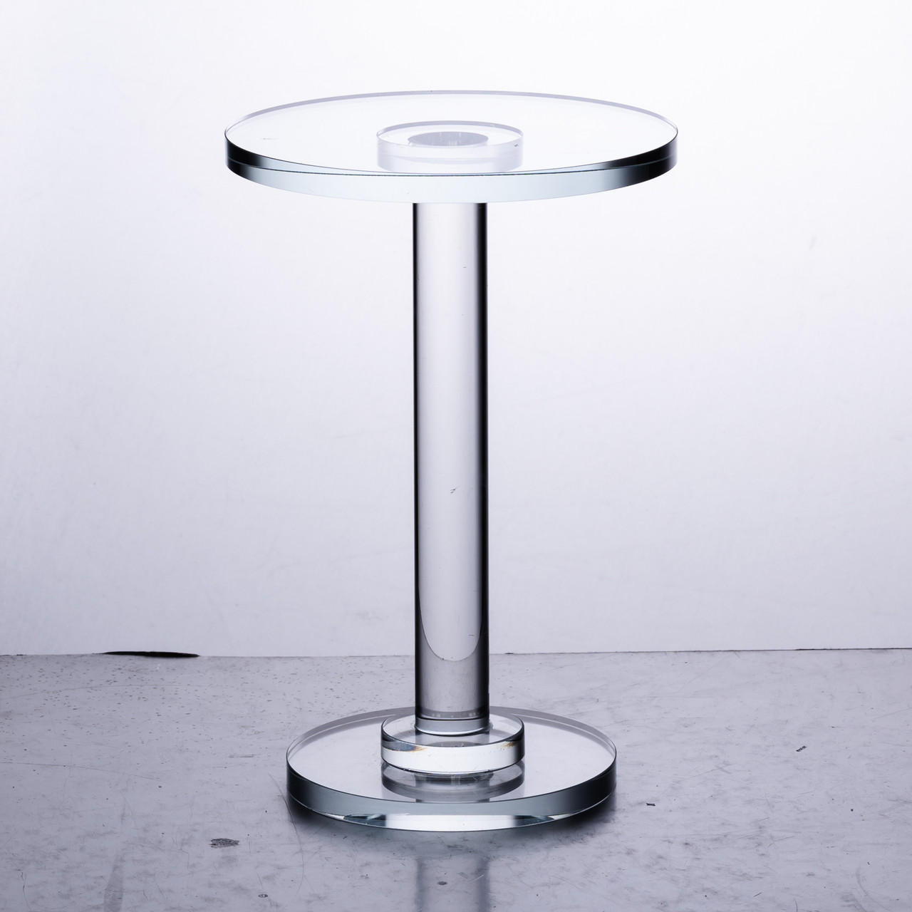 Тортівниця скляна на ніжці 12×18 см кругла стійка для торта, капкейків