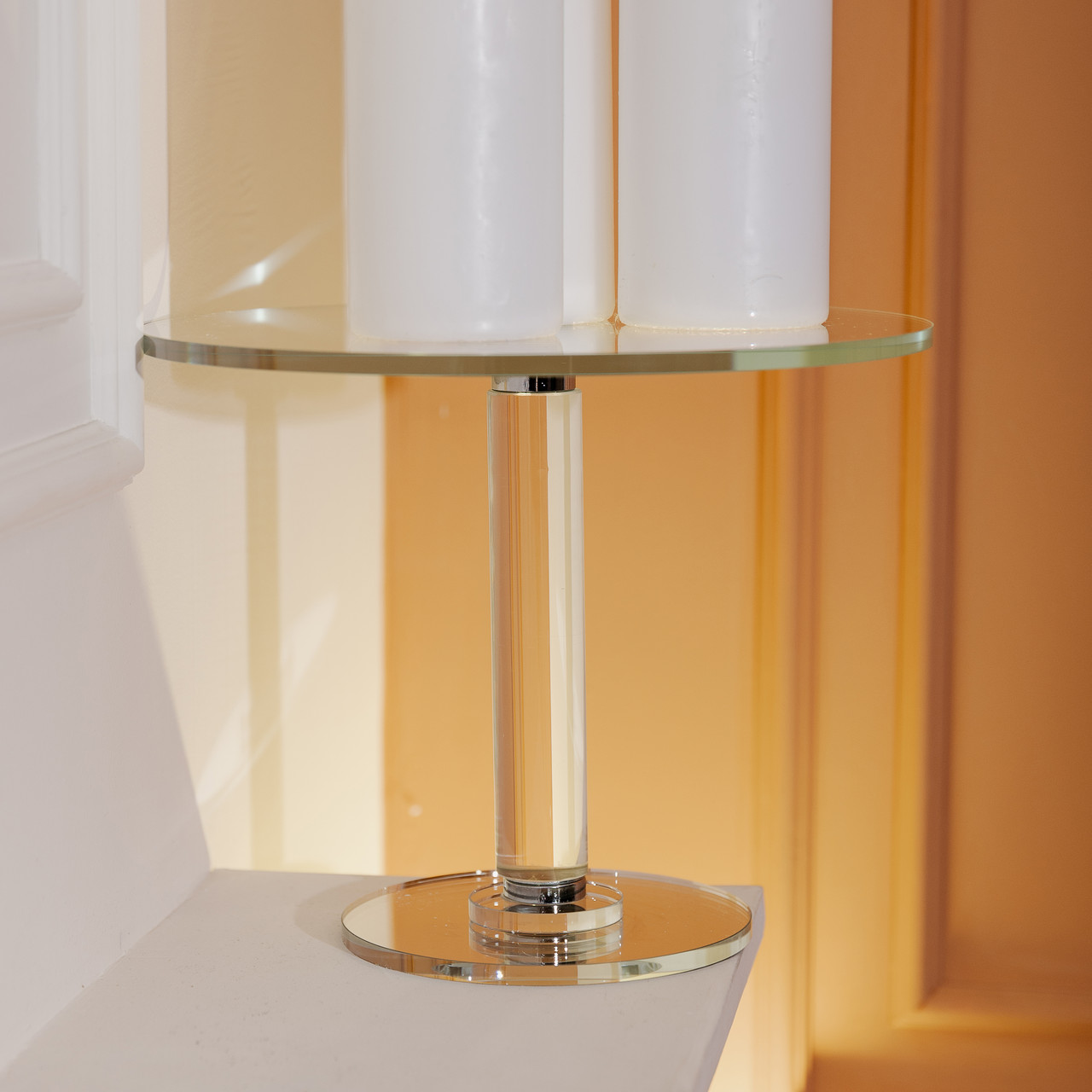 Тортівниця скляна на ніжці 30×24 см підставка для торта, капкейків прозора