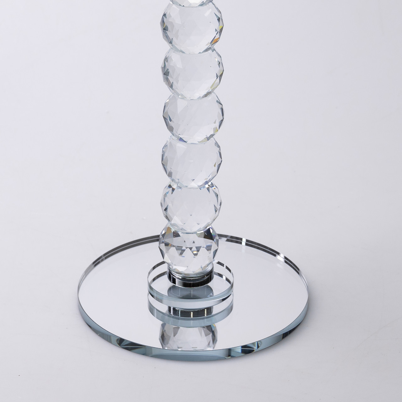 Тортівниця скляна на ніжці 30×32 см см підставка для торта, капкейків прозора