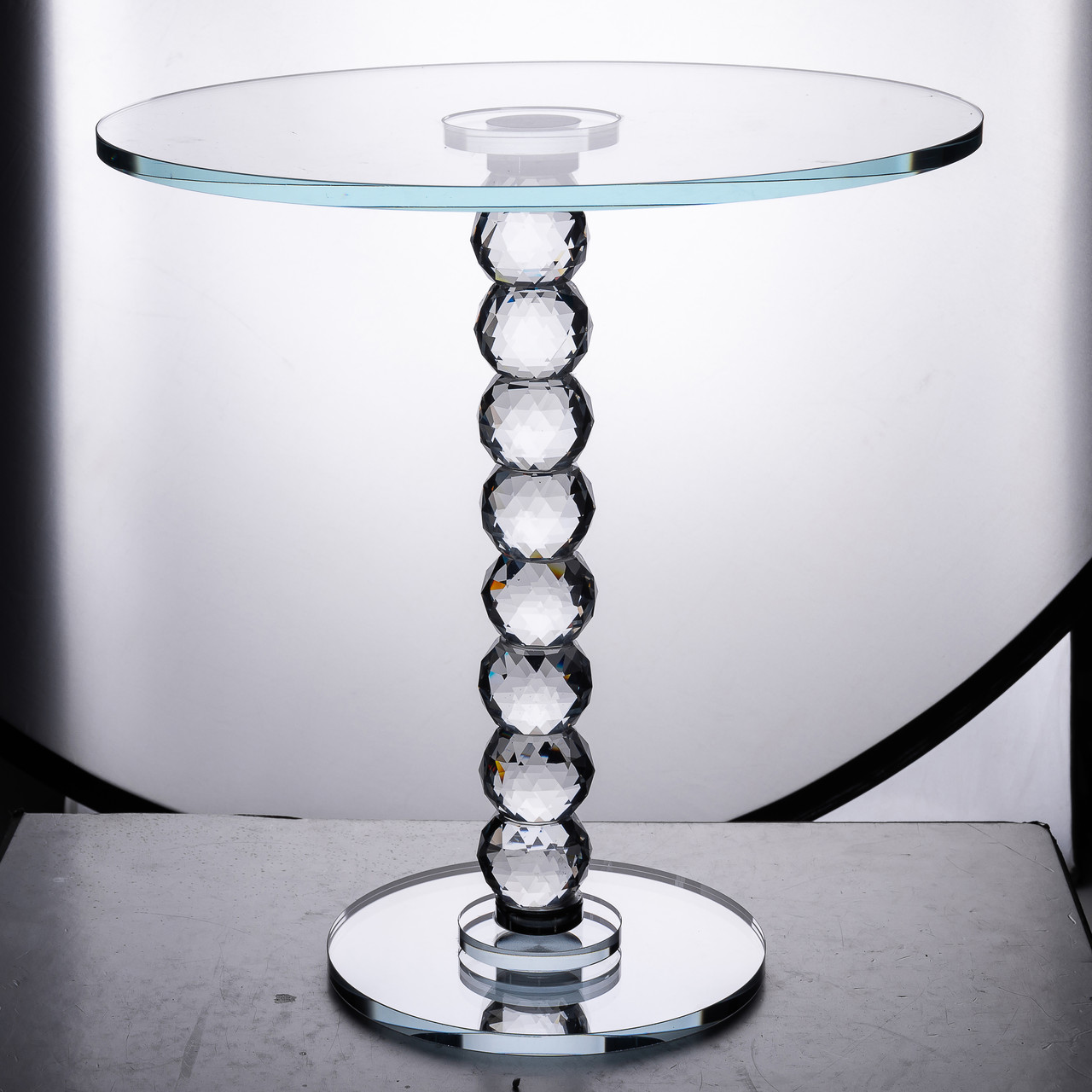 Тортівниця скляна на ніжці 30×32 см см підставка для торта, капкейків прозора