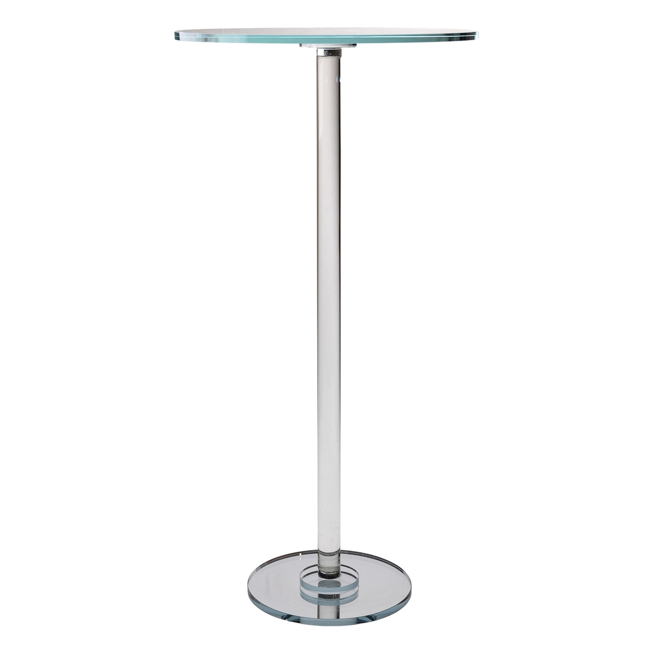 Тортівниця скляна на високій ніжці 30×60 см кругла підставка для торта, капкейків