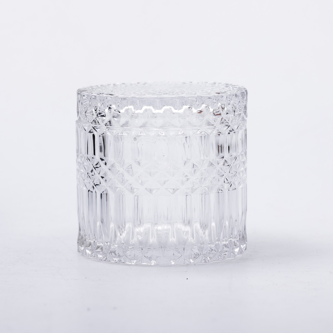 Цукерниця з кришкою Ø 9.5 см ваза цукерниця кругла скляна