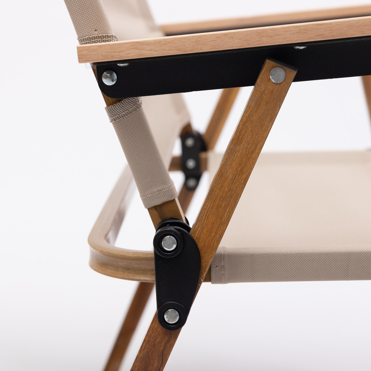 Крісло розкладне туристичне 50×51×64 см крісло складне для пікніка на природу Бежеве