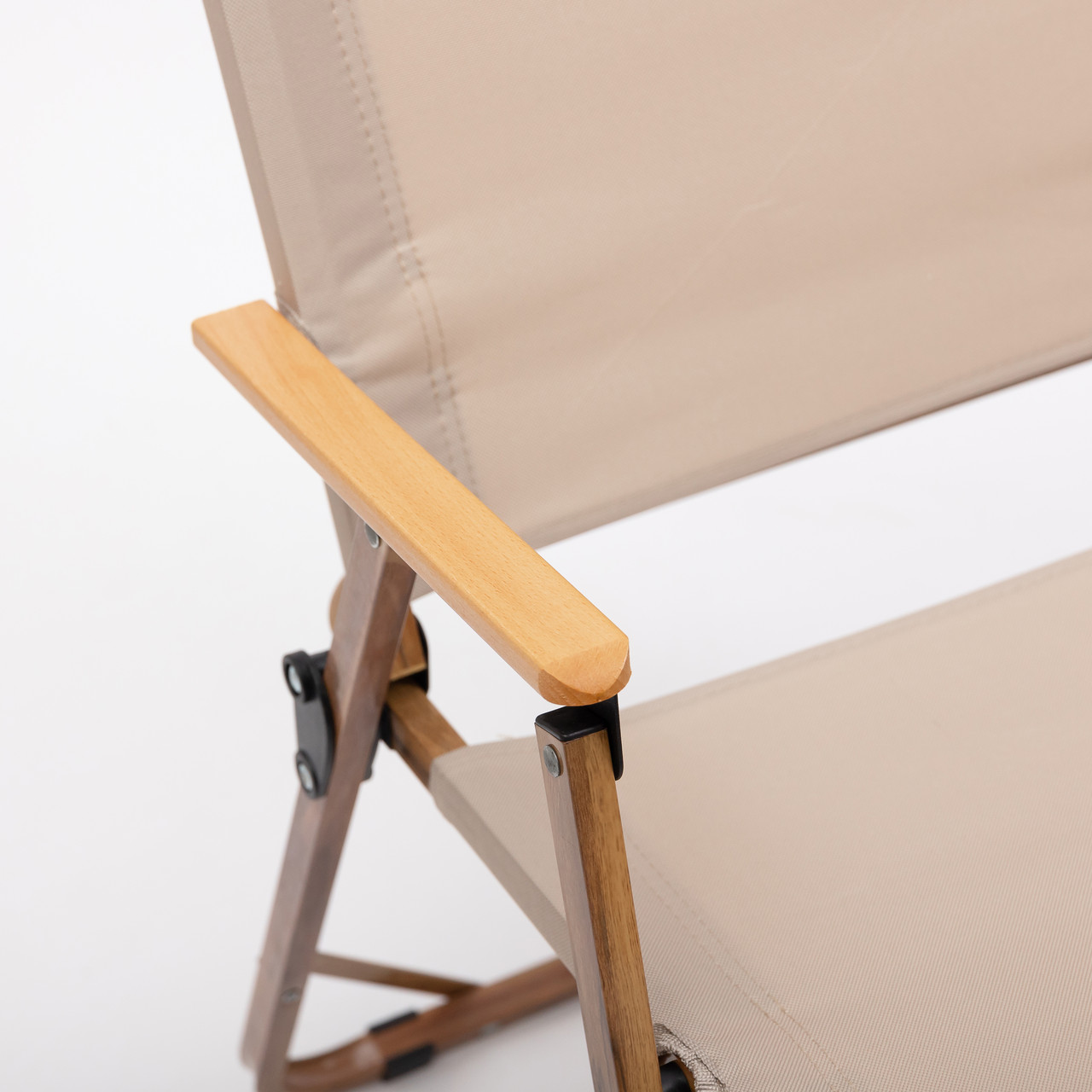 Крісло розкладне туристичне 52×53×77 см крісло складне для кемпінгу на природу Бежеве