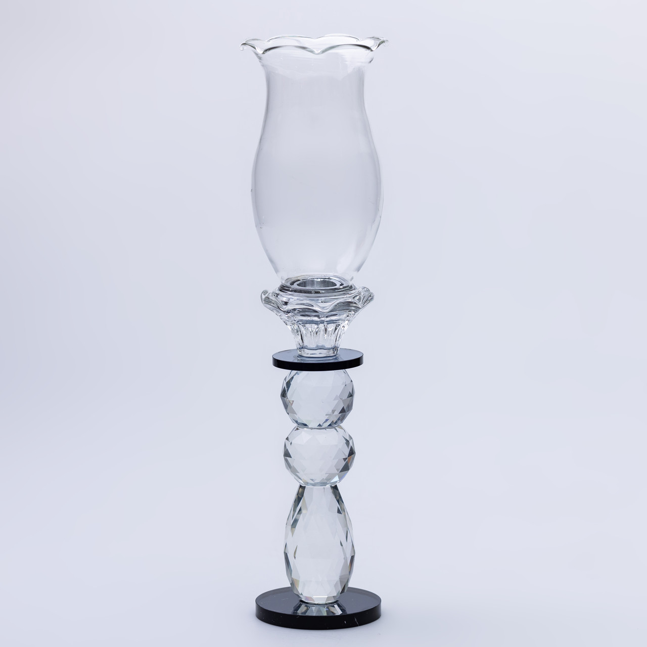 Підсвічник скляний 7×32 см підсвічник декоративний келих на ніжці