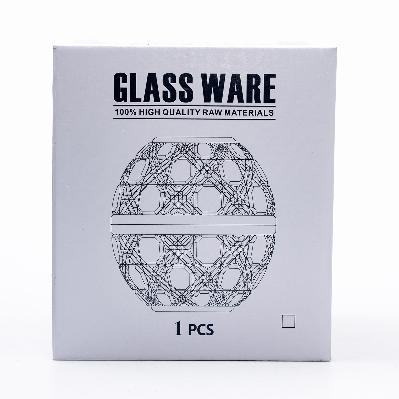 Серветниця на стіл кухонна Ø15 см серветниця скляна кругла кругла у формі яйця