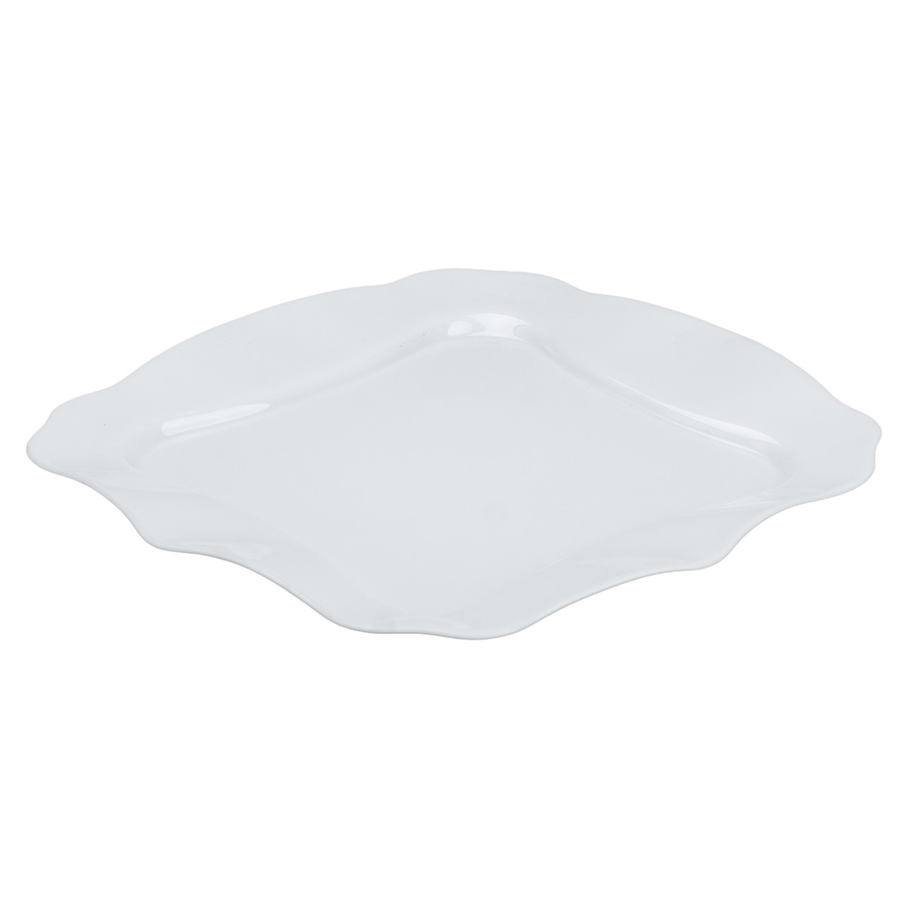 Столовий сервіз тарілок на 6 персон керамічний, білий